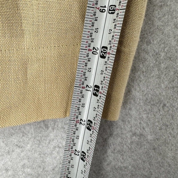 Talbots 100% Irish Linen Pants Womens 6 Tan‎ Career Flat Front Straight Trouser - Picture 9 of 13